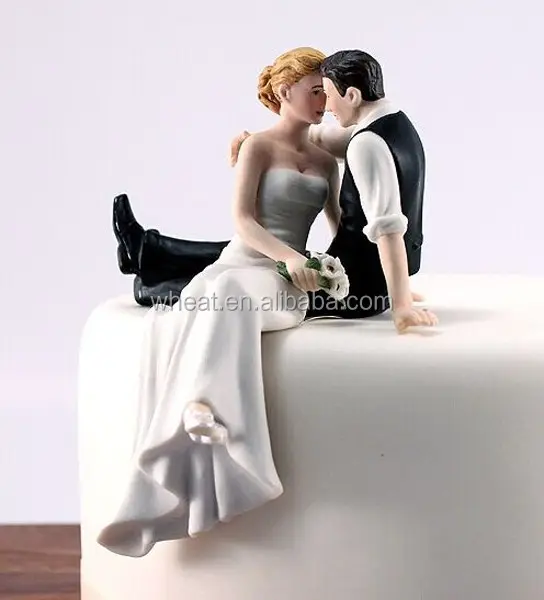 Fabbrica Della cina di Alta Qualità Da Sposa Seduta Cake Topper