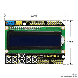 Keyes tudio LCD1602 Bildschirm Erweiterungs schild für UNO R3 Steuer karte für Arduino - Product Image 3