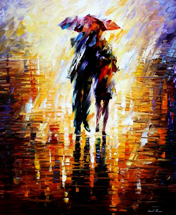 Amor doce gz645-40*50 sob as imagens do guarda-chuva para pintura de tecido