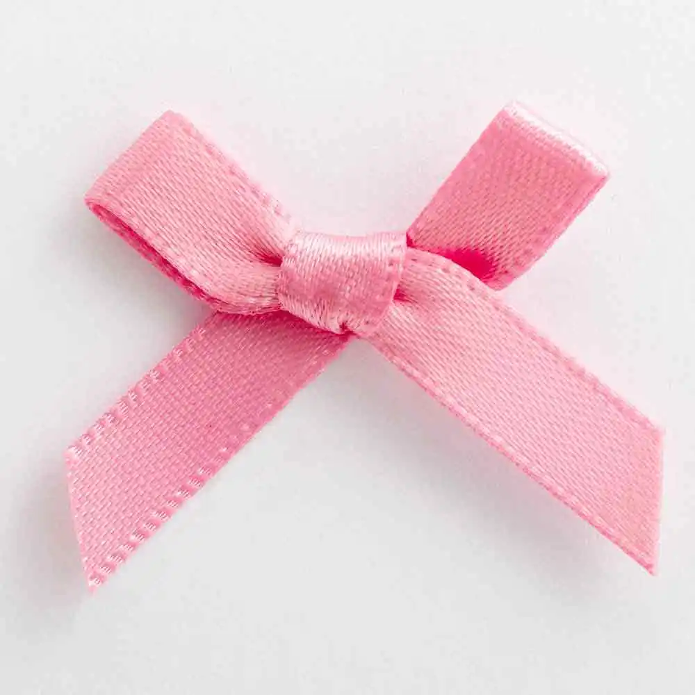 Decorative pre made mini satin ribbon bow for wedding party packaging