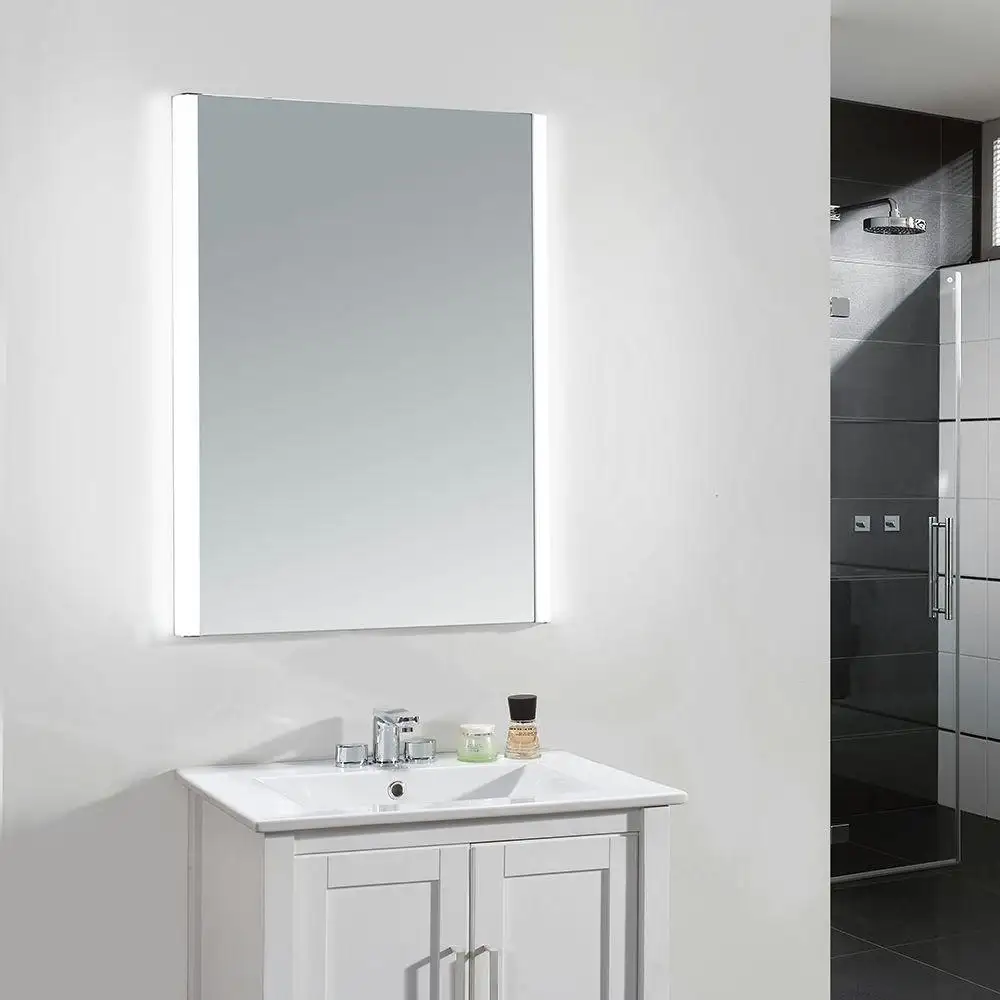 คุณภาพดีติดผนังห้องน้ำอุปกรณ์เสริม LED Frameless โรงแรม Vanity Mirror