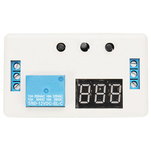 DC12V LED <strong>Display</strong> Automation Delay <strong>Timer</strong> <strong>Control</strong> Switch Multifunction Self-lock PLC Cycle Delay Time Relay Module with case - Product Image 2