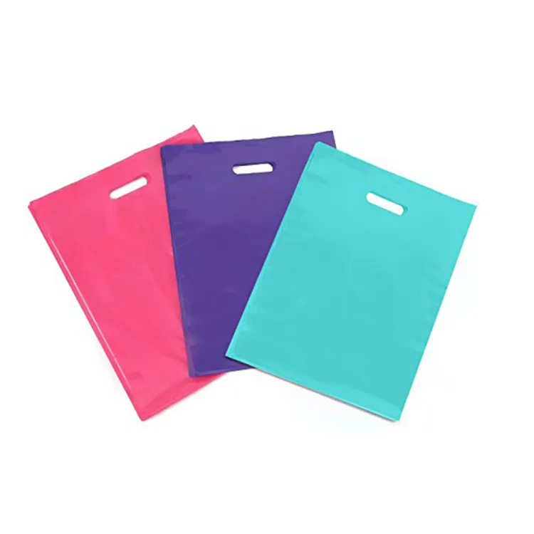 Impresión de bolsas de plástico personalizadas al por mayor no pedido mínimo de papel con el logotipo de la fábrica de china
