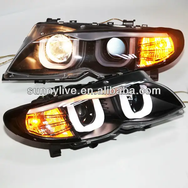 Voor Bmw E46 318 320 323 325 330CI Hoofd Lamp 4 Deuren Angel Eyes 2001-2005