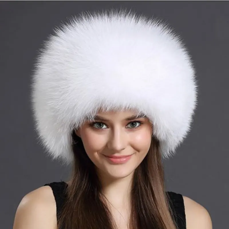 CX-C-77D 2019 New Trapper Winter Cap Genuine Fox Fur Hats