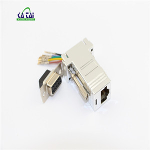 Adaptador Modular DB9 a rj45 rs232 db9 serie a rj45 conector DB9 a RJ45/ DB9 hembra a RJ45 8P8C - Product Image 5