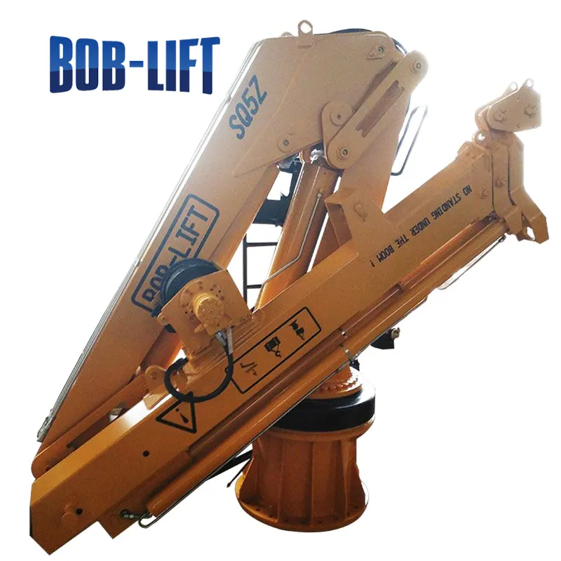 Factory Direct Supply Used Ship/boat/yatch/deck/marine Crane for Sale Boat Crane Marine Crane Hydraulic System Telescopic Boom