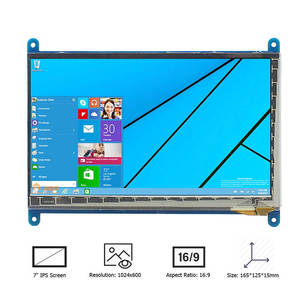 7 zoll display mit 1024X600 Resolution Capacitive touch Option TFT Monitor Module Supports alle Raspberry Pi 3 - Product Image 4