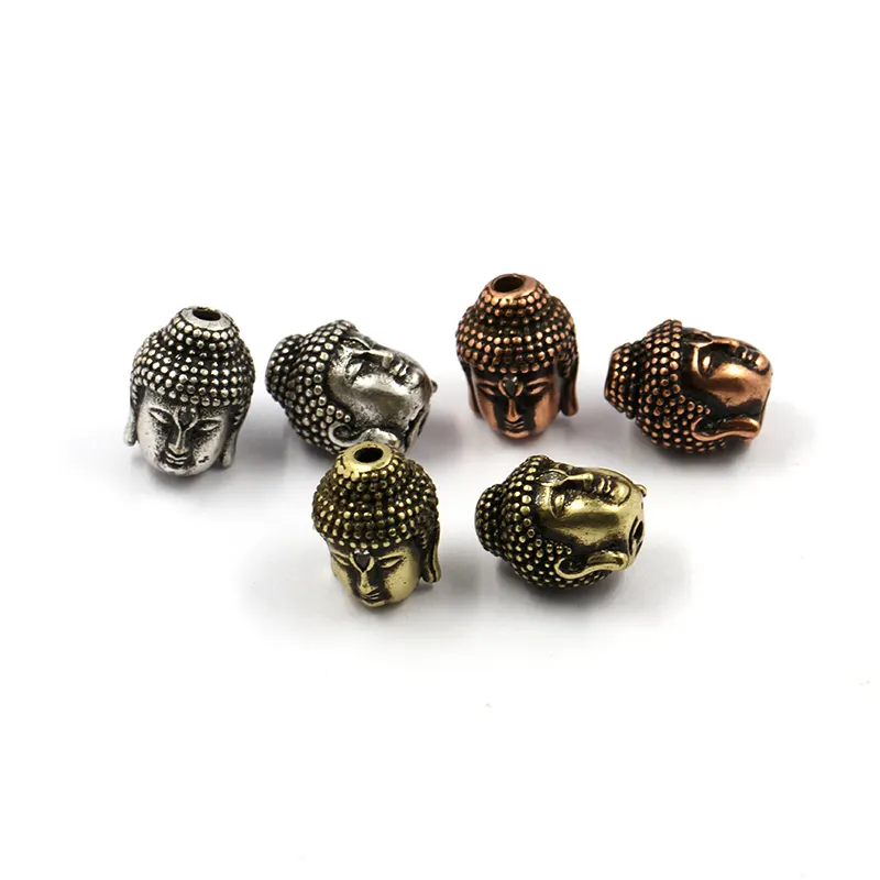 Buddha Heads Losse Kralen Voor Sieraden Armbanden Maken, Charmant Spacer Kralen Connectors Boeddha Koperen Kralen