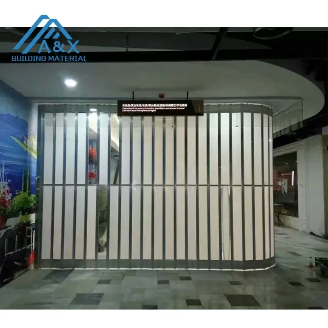 Раздвижная Складная Дверь из поликарбоната, широко используемая в магазинах/торговых центрах/emporium