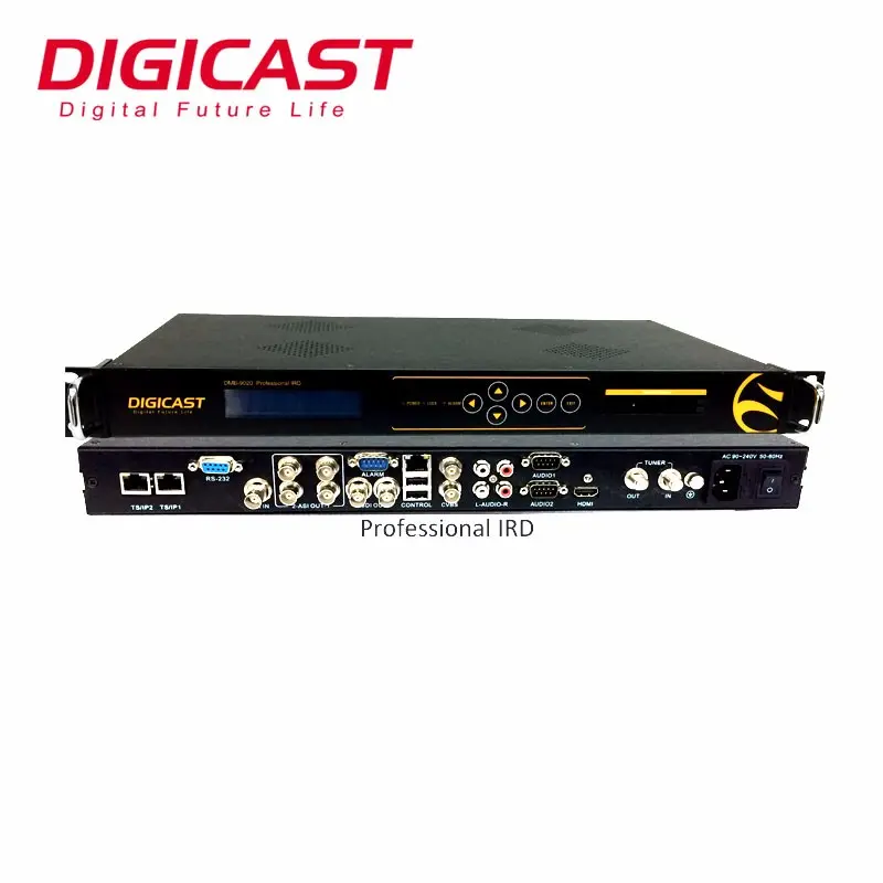 Multi-canal dvb-t2 receptor digital satélite receptor decodificador dvbc receptor digital cable tv cabecera ird