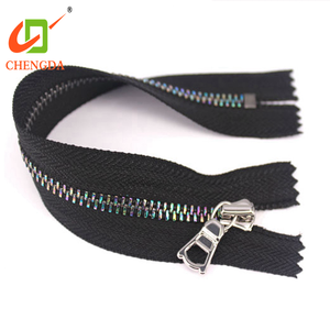 Parlak kaplama ile 3 # veya 5 # giysi plastik Zip fermuar - Product Image 1