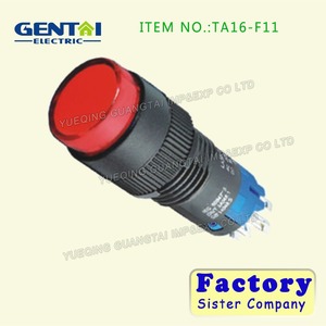 High Quality Alternative TA16-CJ Rectangle Various <strong>Color</strong> Led <strong>Pushbutton</strong> Indicator <strong>Light</strong> <strong>Switch</strong>