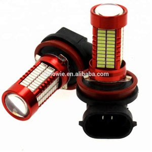 ユニバーサルオートヘッドライト電球4014チップ106 SMD <span class=keywords><strong>H8</strong></span> H11 9005 9006 H4H7ソケット<span class=keywords><strong>LED</strong></span>フォグランプDC12VカーヘッドライトDRLレンズ付き