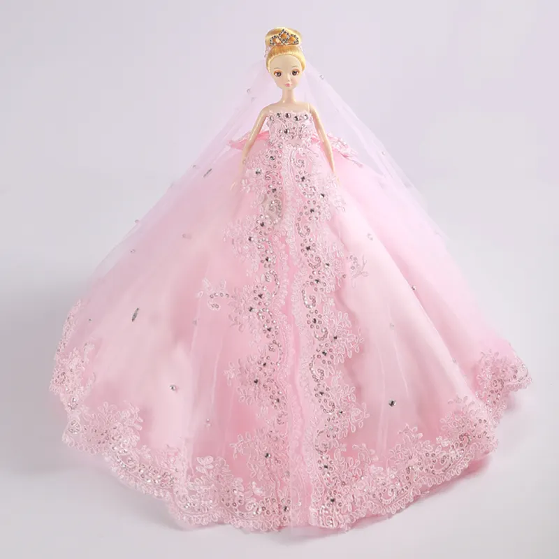 중국 공장 직접 귀여운 판매 인형 웨딩 드레스 웨딩 신부 인형