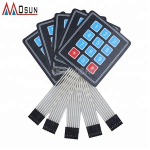 <strong>Embossed</strong> push button keypad membrane <strong>switch</strong> with LCD window - Product Image 3