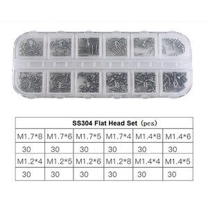 M0.5 M0.<strong>7</strong> M0.8 <strong>M1</strong> <strong>M1</strong>.2 <strong>M1</strong>.<strong>7</strong> Stainless Steel Material Laptop Computer Custom Micro <strong>Screw</strong> Set - Product Image 4