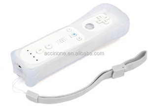 Wiiゲームパッドジョイスティック用のシリコンカバーとストラップ付きの7色ワイヤレスwiimoteリモコン - Product Image 3