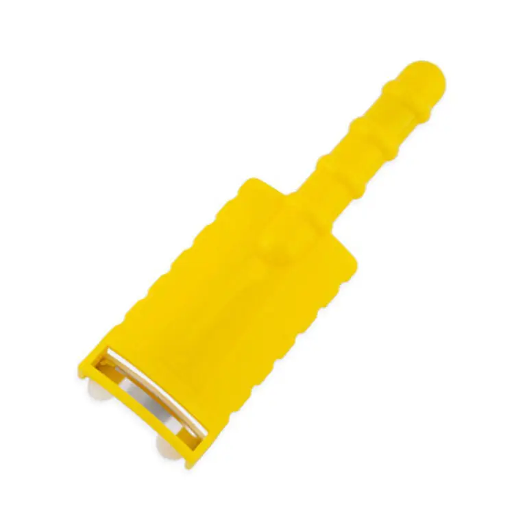 Mais Strippaggio Strumento giallo di plastica di Mais Stripper Pannocchia di Mais Peeler Remover con Lame In Acciaio Inox