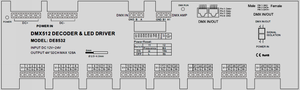 Стандартный регулятор DMX 32CH RGBW DMX512 декодер 4A - Product Image 4