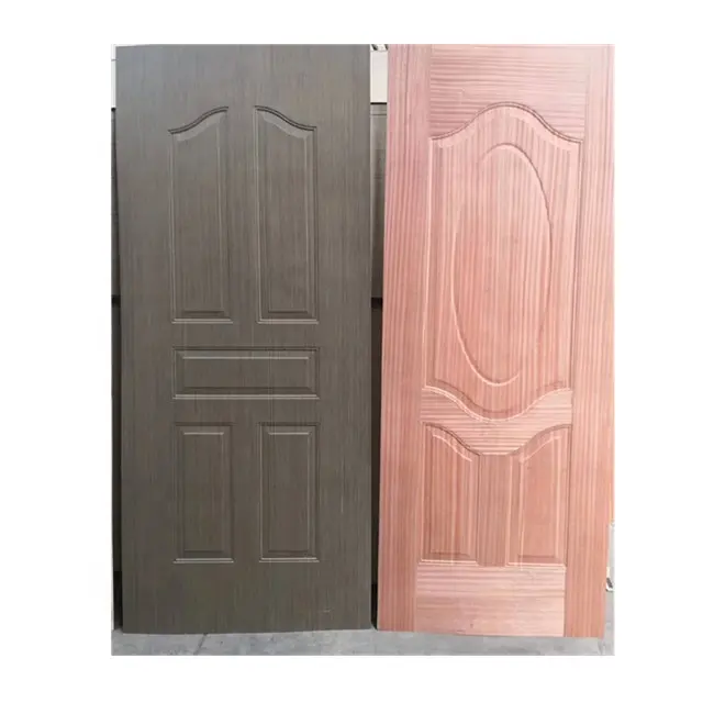 Prensa moldeada madera contrachapada puerta piel