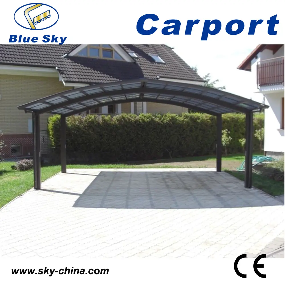 2 auto metall carport aluminium carport gebogene carport