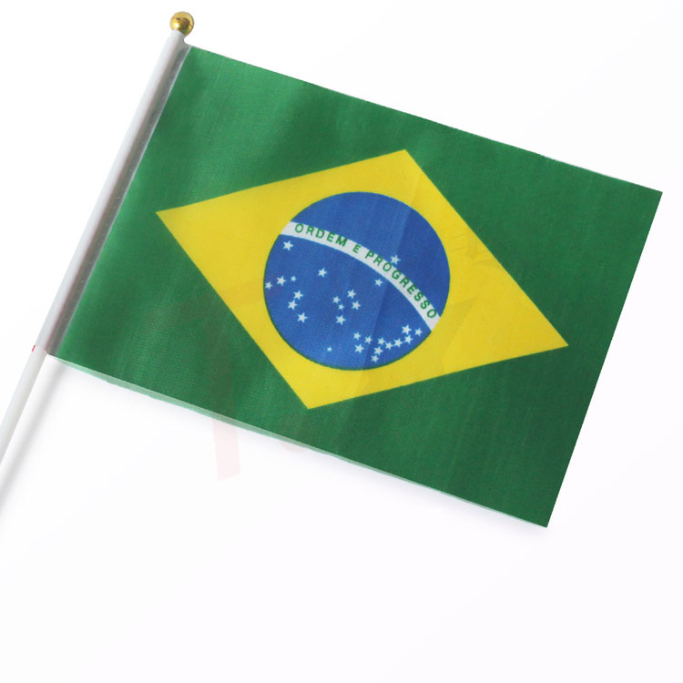 Bandera de la mano de Brasil