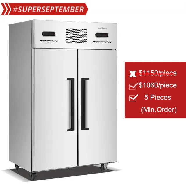 ผู้ผลิตจีนเชิงพาณิชย์ตู้เย็นคู่อุณหภูมิตู้แช่แข็งและเครื่องทำความเย็น
