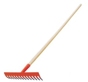 热花园手钢耙 R 与长手柄出售 - Product Image 1