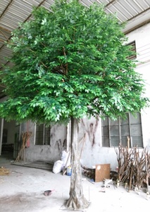 人工イチジクの木ガラス繊維幹ガジュマルの木の大きな屋外人工木 - Product Image 2