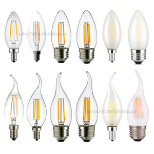 LED Filament Candle Light Bulb 2W 4W <strong>6W</strong> <strong>E14</strong> E12 Led Bulbs Light Super Bright Frosted Glass C35 Led <strong>Lamp</strong> - Product Image 1