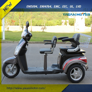 Fabrika satış <span class=keywords><strong>EEC</strong></span> 60V 1000W üç elektrik motorlu mobilet 2 koltuk engelli motosiklet ile