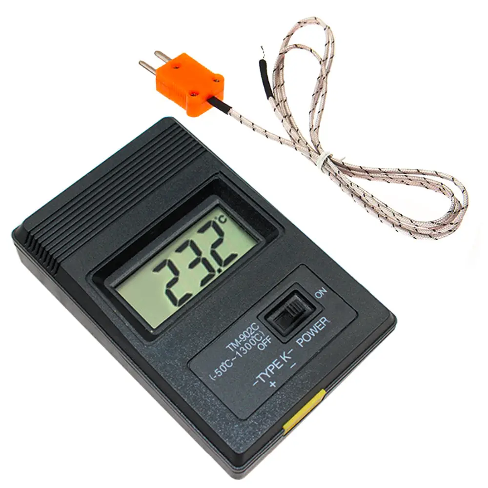 K tipo digitale Industriale termometro Della Sonda TM-902C, Industriale LCD Digitale Termometro Termo Rilevatore di