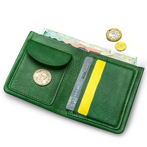 简单舒适的软皮迷你钱包与带 RFID 阻止的硬币口袋 - Product Image 3