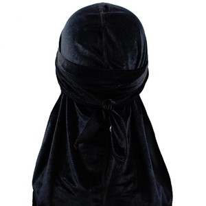 ブラックduragベルベットduragカスタム反射durag