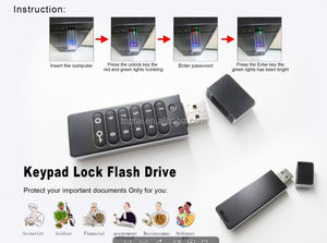 Combinación de unidades Flash USB, bloqueo de seguridad, memoria USB - Product Image 6