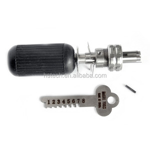 USA Free Shipping HAOSHI 10 Pins Stainless Steel Tubular Civil <strong>Lock</strong> Pick Open Tools Set