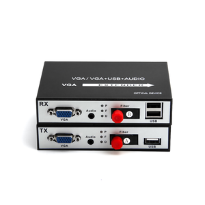<span class=keywords><strong>VGA</strong></span> 光转换器 + USB + 1 通道立体声音频 <span class=keywords><strong>VGA</strong></span> 光纤扩展程序