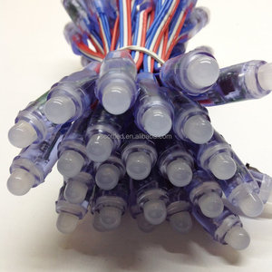50PCS WS2811 RGB Full Color 12mm <strong>Pixels</strong> Digital Addressable <strong>LED</strong> String DC 5V