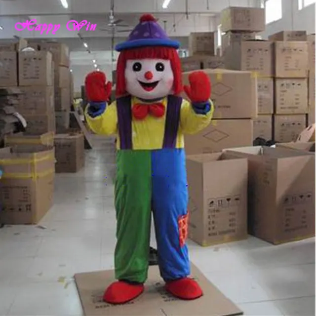 Venta al por mayor payaso traje de la mascota para fiesta payaso barato traje de la mascota para adultos