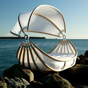 Outdoor <strong>Patio</strong> Swing with Canopy Garden Sets Furniture Decorative Fabric - Product Image 3