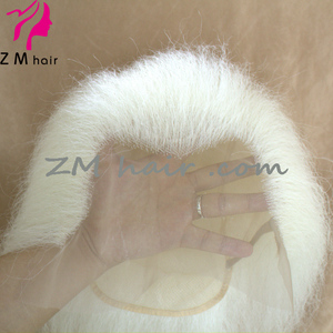 ZM วิกผมแซนตาคลอสสีขาวลูกไม้ขนจามรีปลอมสีขาว - Product Image 4