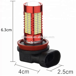 ユニバーサルオートヘッドライト電球4014チップ106 SMD <span class=keywords><strong>H8</strong></span> H11 9005 9006 H4H7ソケット<span class=keywords><strong>LED</strong></span>フォグランプDC12VカーヘッドライトDRLレンズ付き