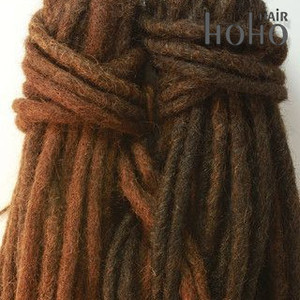 โรงงานราคา18นิ้วมนุษย์ผมโครเชต์Dreadlockส่วนขยายสำหรับ1แพ็ค - Product Image 4