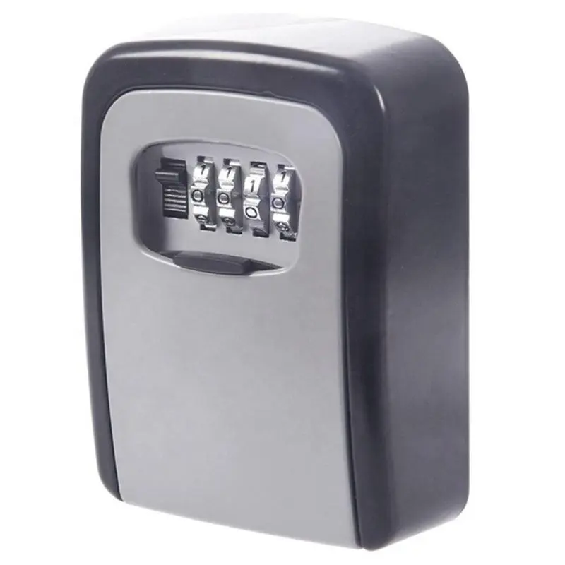 Hot Sale Key Lock Box Wall Mounted Safe Storage Case 4-Digit Combination