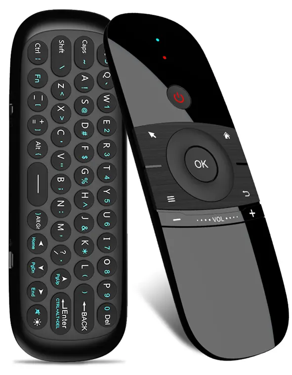 Wechip W1 Mouse Keyboard Nirkabel, Mouse Mini Dapat Diisi Ulang Daya, Mouse Bluetooth Box/PC Mini untuk Android TV Box/Mini