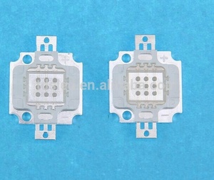 מקסימום מואר DC12V <span class=keywords><strong>10</strong></span> ואט אדום מתח גבוה <span class=keywords><strong>LED</strong></span> עם זכוכית עדשה 620-630-660nm