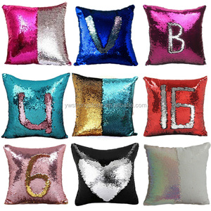 Pul atmak yastık kılıfı DIY iki ton Glitter minder kılıfı dekor Cojines 40*40cm kare Almofadas Fundas promosyon hediyeler