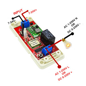 1CH 7 v 9 v 12 v 24 v DC Interruttore WiFi Relè Modulo di Controllo per Telefono Domotica Su Android e IOS per la Luce Porta Del Garage di casa intelligente - Product Image 4