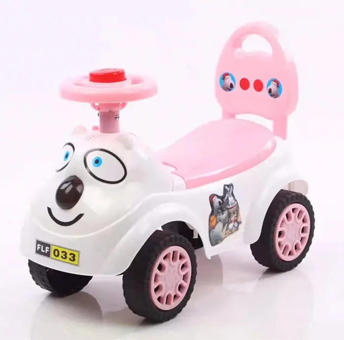 Carrito de juguete para niños y bebés, carrito de columpio al aire libre con música y barras de empuje, nuevo